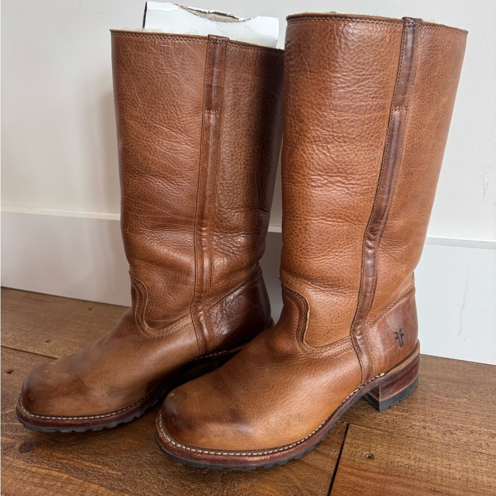 EUC FRYE Campus Shearling Boots
